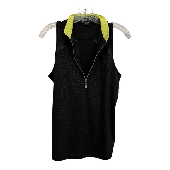 Jamie Sadock Black and Yellow Top Size Medium - Picture 6 of 7